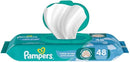 Kit com 12 Pacotes de  Lenços Umedecidos Pampers Aroma de Bebê de 48 Unidades
