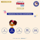 Kit com 4 Fraldas Turma da Mônica Baby Giga Premium