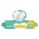 Kit com 12 Pacotes de  Lenços Umedecidos Pampers Aroma de Camomila de 48 Unidades