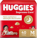 Kit com 4 Pacotes de Fraldas Huggies Supreme Care