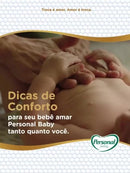 Kit 5 Fraldas Descartável Infantil Personal Baby 5 Pacotes Proteção Conforto Bebê + 1 Sabonete