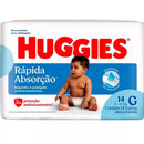 KIT 10 Fraldas Huggies Rápida Absorção  - 10 Pacotes