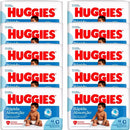 KIT 10 Fraldas Huggies Rápida Absorção  - 10 Pacotes