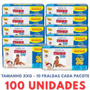 KIT 10 Fraldas Descartável Turma da Mônica 10 Pacotes + Lenço Umedecido + Sabonete Bebê