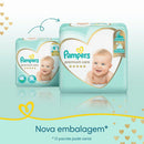 Kit Fralda Pampers Premium Care Jumbo Tamanho M com 160 unidades