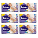 Kit 6 Fraldas BabySec Premium Galinha Pintadinha Mega P Pacote c/34un