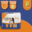 Kit 5 Fralda Descartável Pom Pom Clássica Tamanho P Pacote Jumbo - Totalizando 120 Unidades