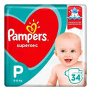 Kit Com 3 Fraldas Pampers Supersec